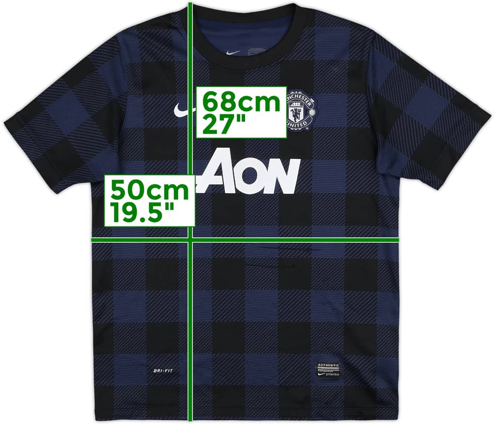 2013-14 Manchester United Away Shirt - 8/10 - (XL.Boys)