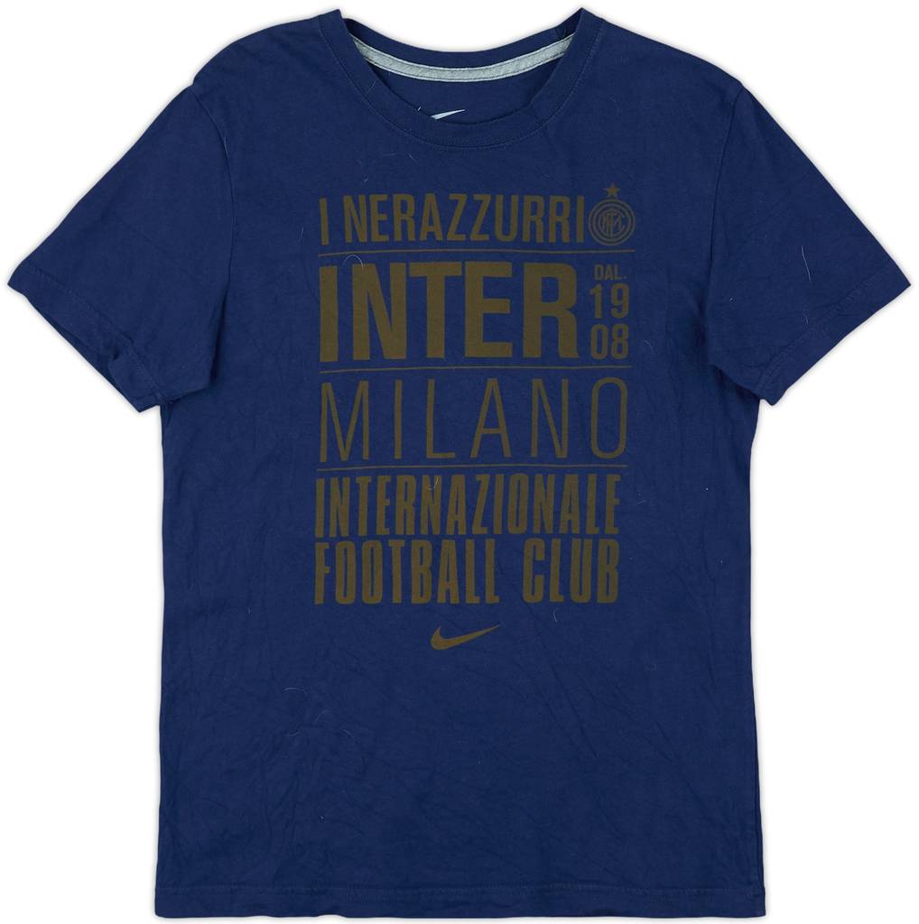 2011-12 Inter Milan Nike Graphic Tee - 9/10 - (M)