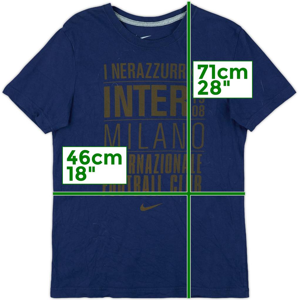 2011-12 Inter Milan Nike Graphic Tee - 9/10 - (M)