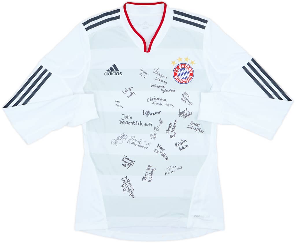 2010-11 Bayern Munich Signed Player Issue Away L/S Shirt - 8/10 - (S)