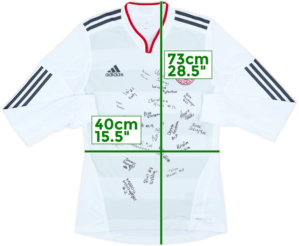 2010-11 Bayern Munich Signed Player Issue Away L/S Shirt - 8/10 - (S)