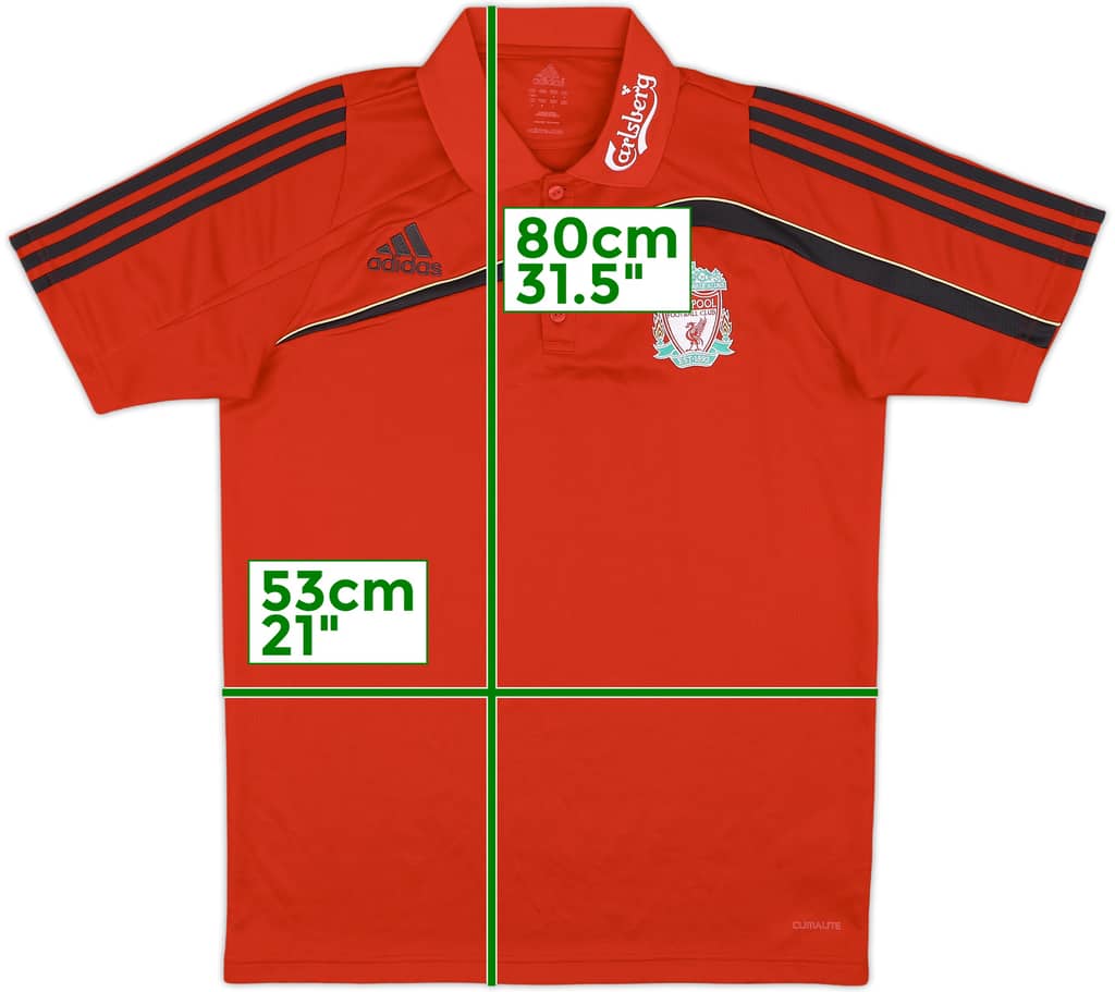 2009-10 Liverpool adidas Polo Shirt - 8/10 - (M)