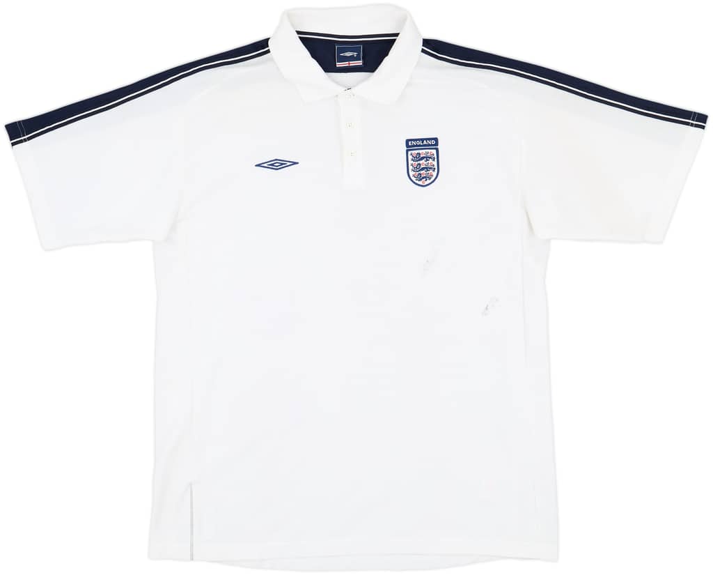 2002-03 England Umbro Polo Shirt - 7/10 - (XL)