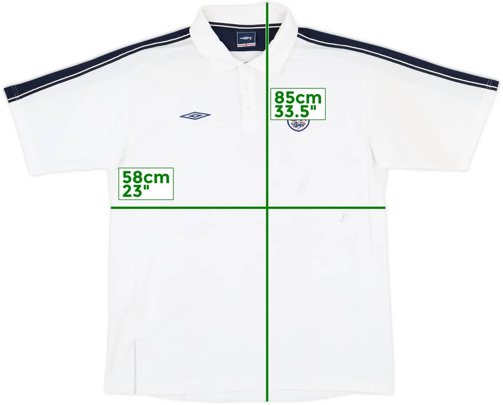 2002-03 England Umbro Polo Shirt - 7/10 - (XL)