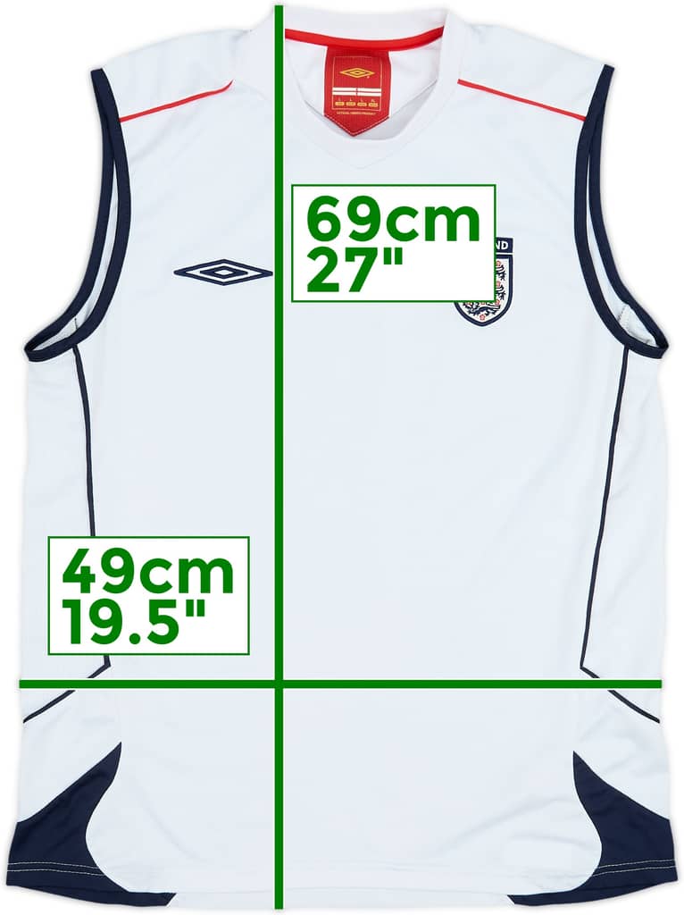 2004-05 England Umbro Training Vest - 8/10 - (L)