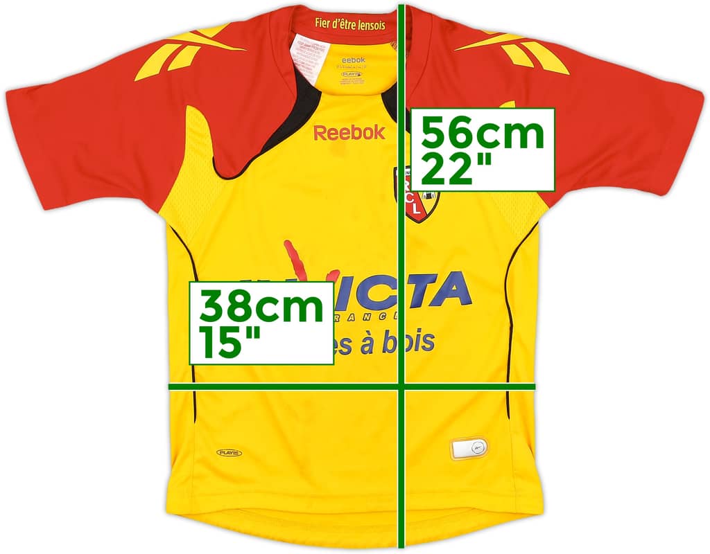 2010-11 Lens Home Shirt - 6/10 - (7-8Years)