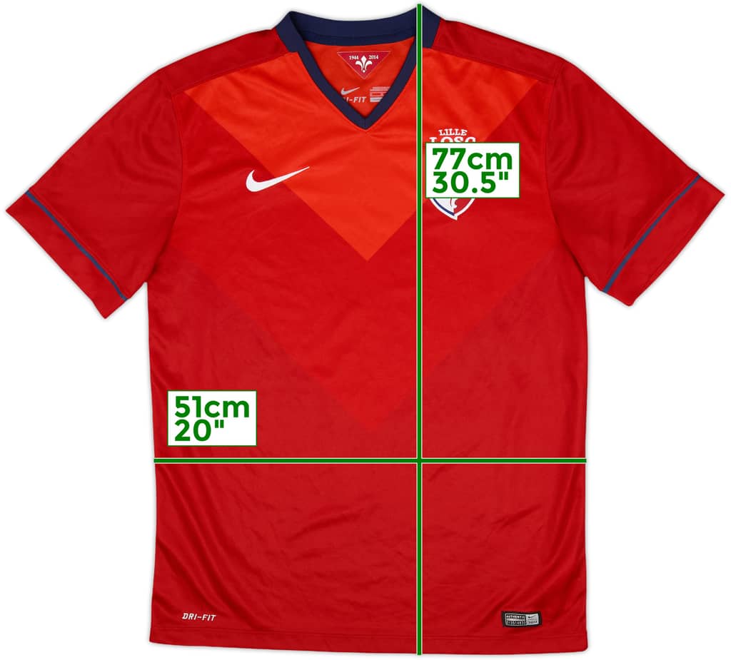 2014-15 Lille Home Shirt - 10/10 - (M)
