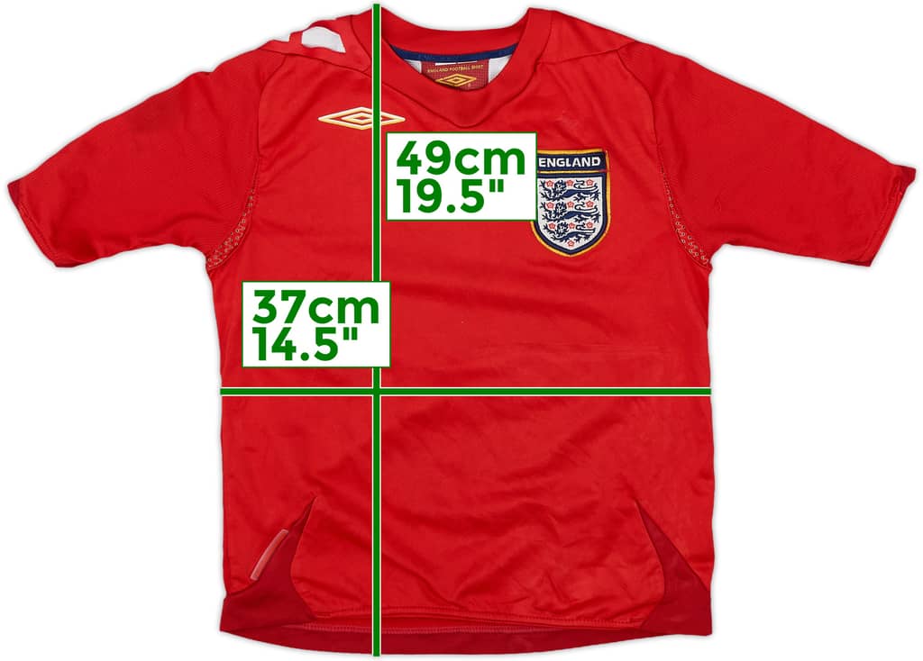 2006-08 England Away Shirt - 5/10 - (S.Boys)