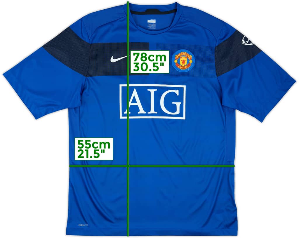 2009-10 Manchester United Nike Training Shirt - 10/10 - (L)