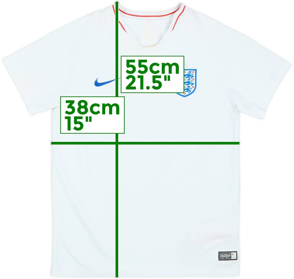 2018-19 England Home Shirt - 8/10 - (6-8 Years)