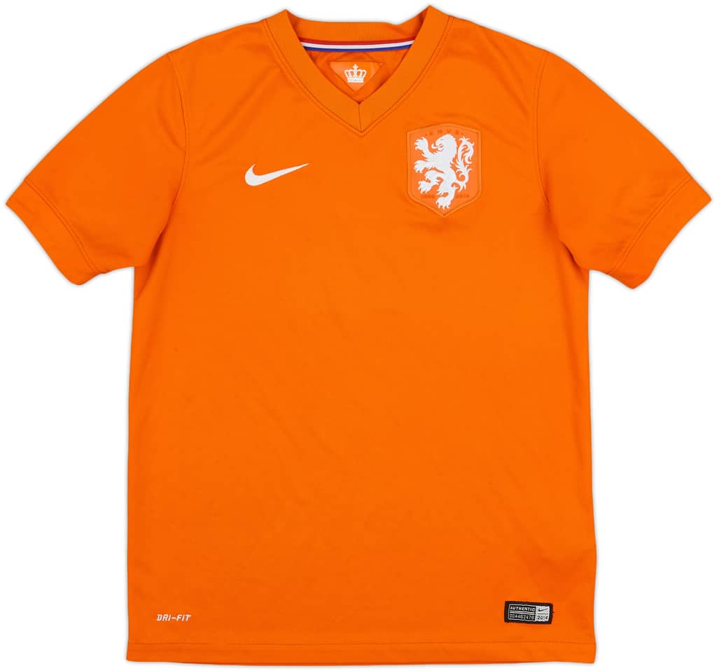 2014-15 Netherlands Home Shirt - 8/10 - (L.Boys)