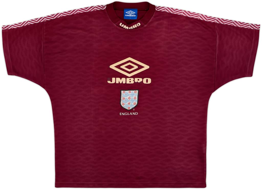 1998 England Umbro Training Shirt - 5/10 - (L)