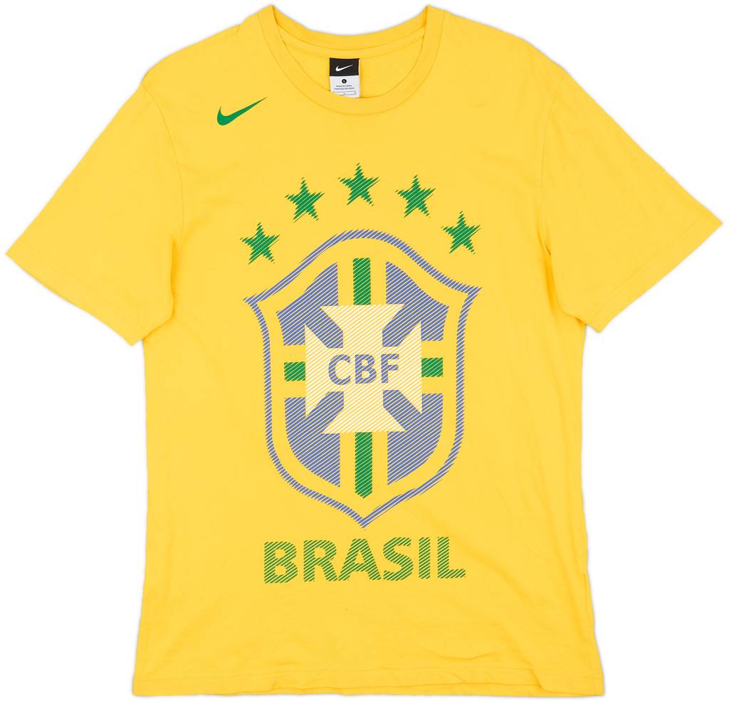2010-11 Brazil Nike Graphic Tee - 8/10 - (L)