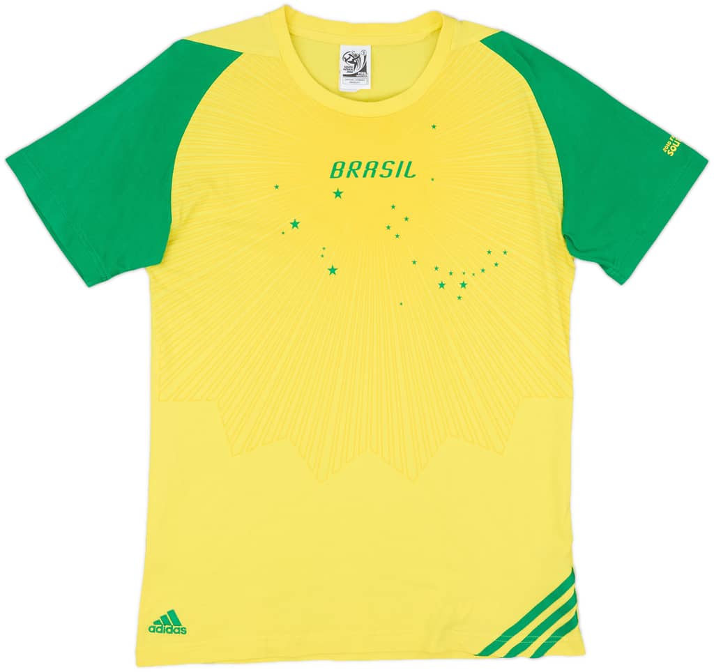 2010 Brazil adidas World Cup Tee - 7/10 - (M)