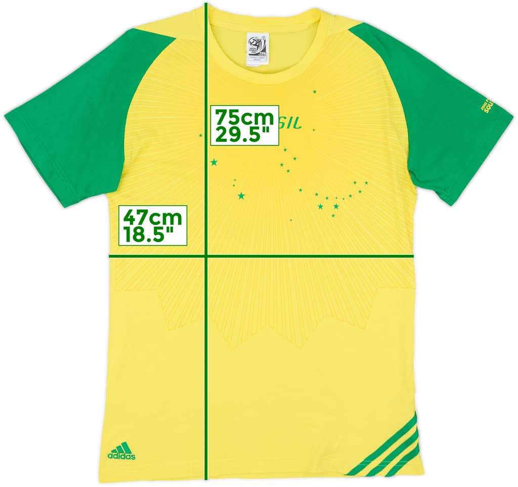 2010 Brazil adidas World Cup Tee - 7/10 - (M)