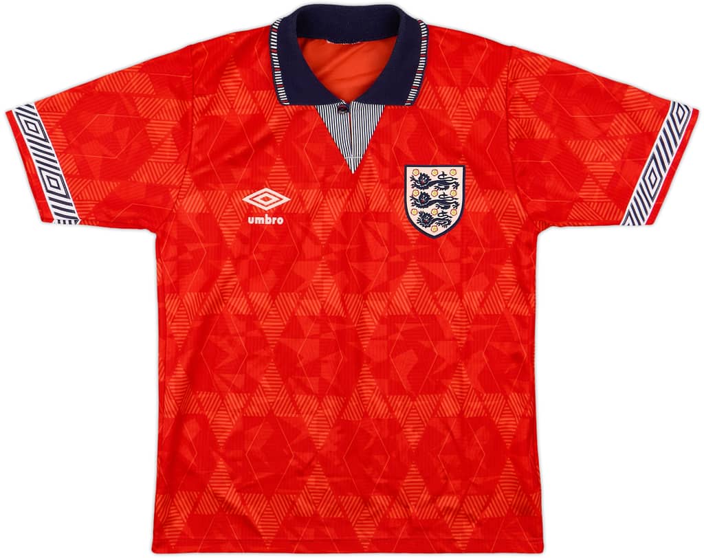 1990-93 England Away Shirt - 8/10 - (M.Boys)