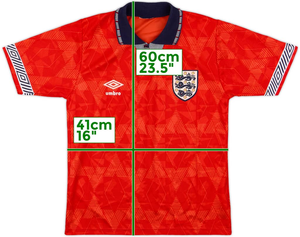 1990-93 England Away Shirt - 8/10 - (M.Boys)