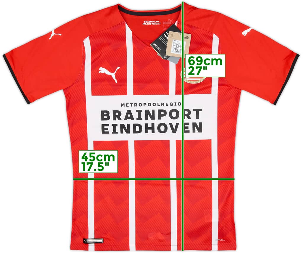 2021-22 PSV Authentic Home Shirt (S)