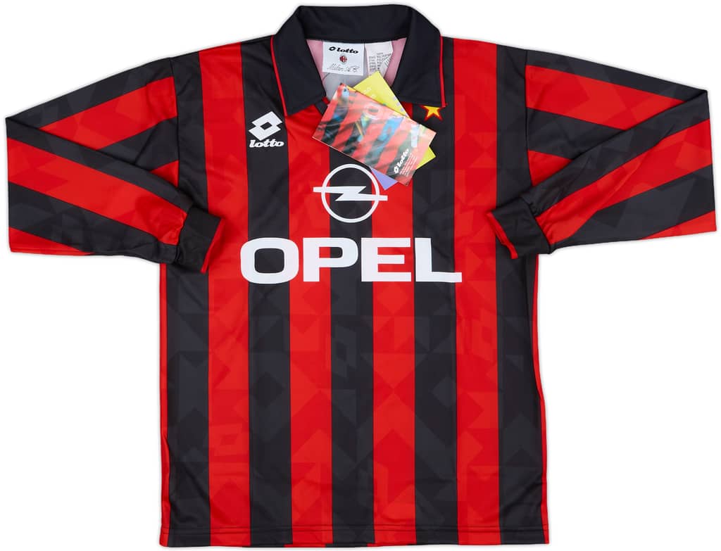 1995-96 AC Milan Home L/S Shirt (XXXL.Boys)