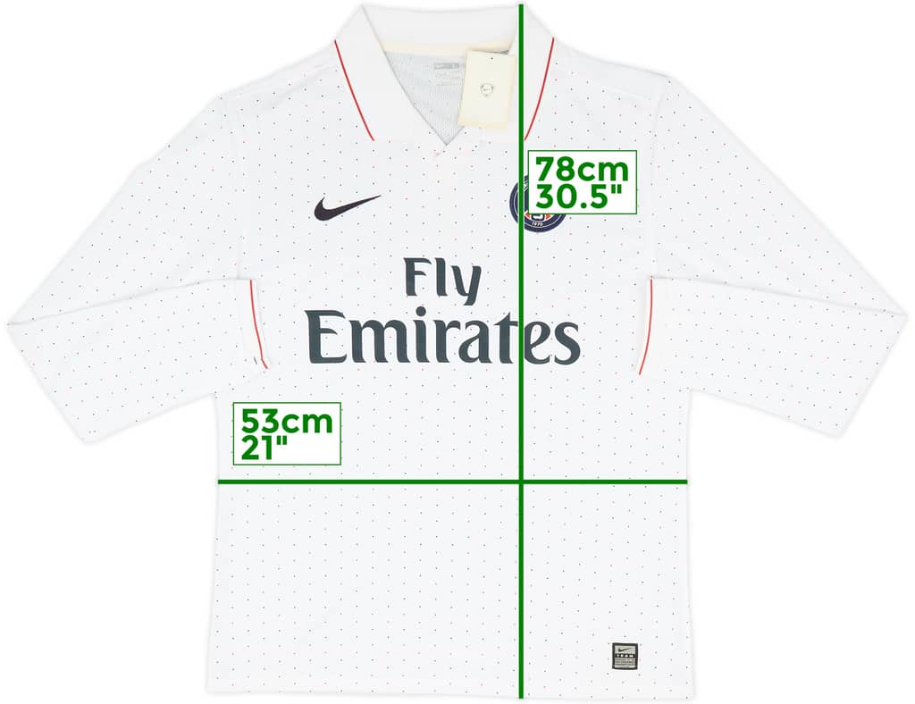 2009-10 Paris Saint-Germain Player Issue Away L/S Shirt (L)