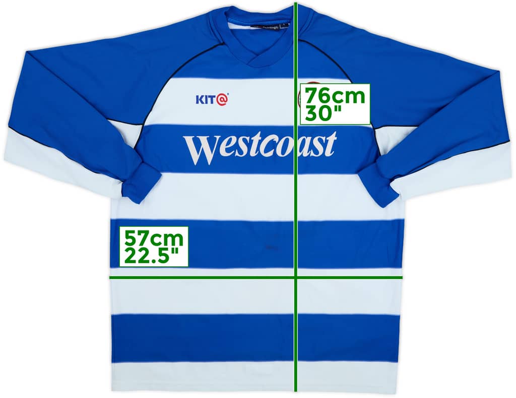 2003-04 Reading Home L/S Shirt - 7/10 - (XL)