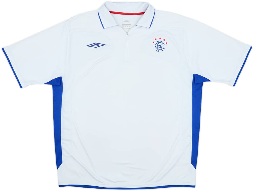 2006-07 Rangers Umbro 1/4 Zip Polo Shirt - 7/10 - (XL)