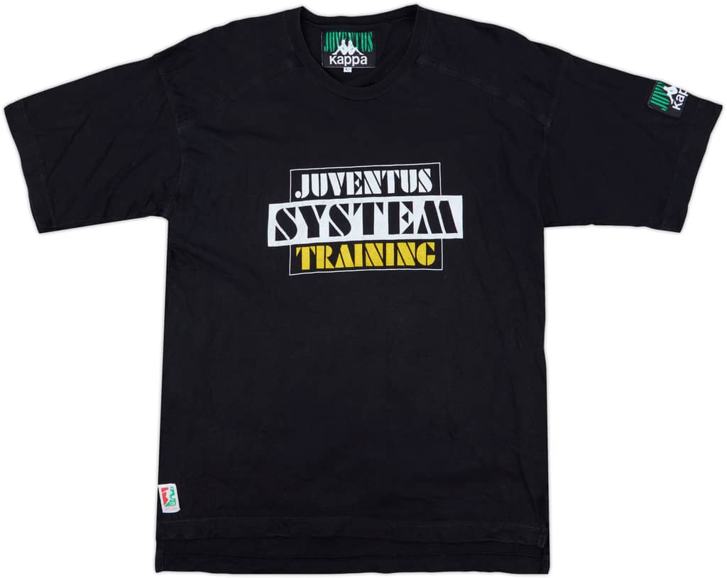 1992-93 Juventus Kappa Graphic Cotton Tee - 7/10 - (L)