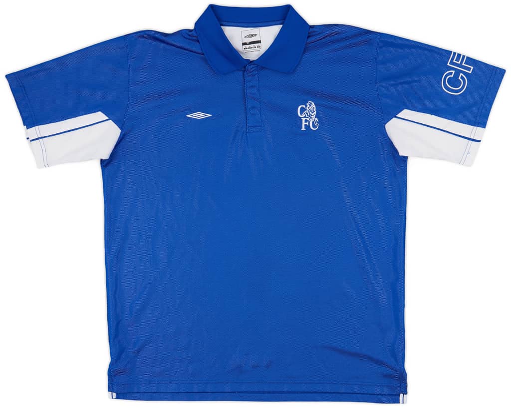 2002-03 Chelsea Umbro Polo Shirt - 9/10 - (XL)