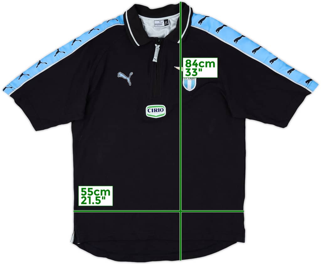 1998-99 Lazio Puma 1/4 Zip Polo Shirt - 8/10 - (XL)