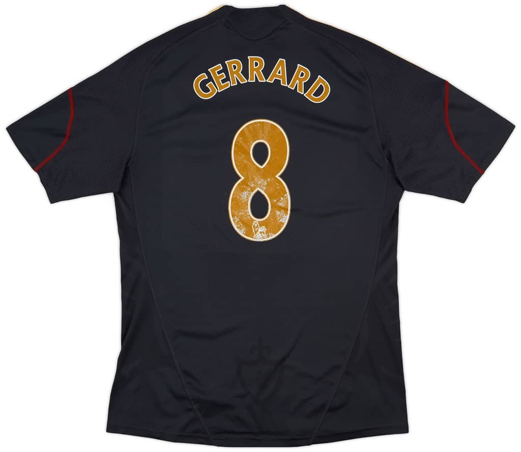 2009-10 Liverpool Away Shirt Gerrard #8 - 5/10 - (L)