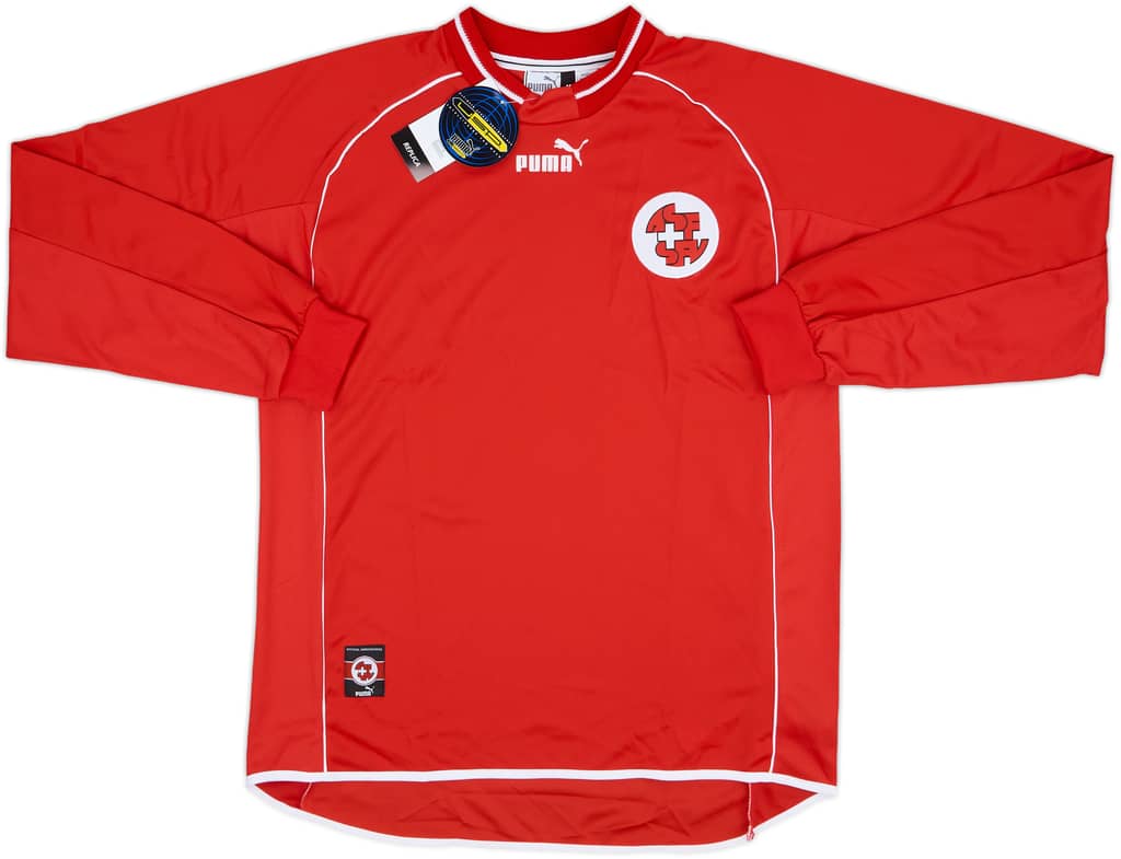 2000-01 Switzerland Home L/S Shirt (M)