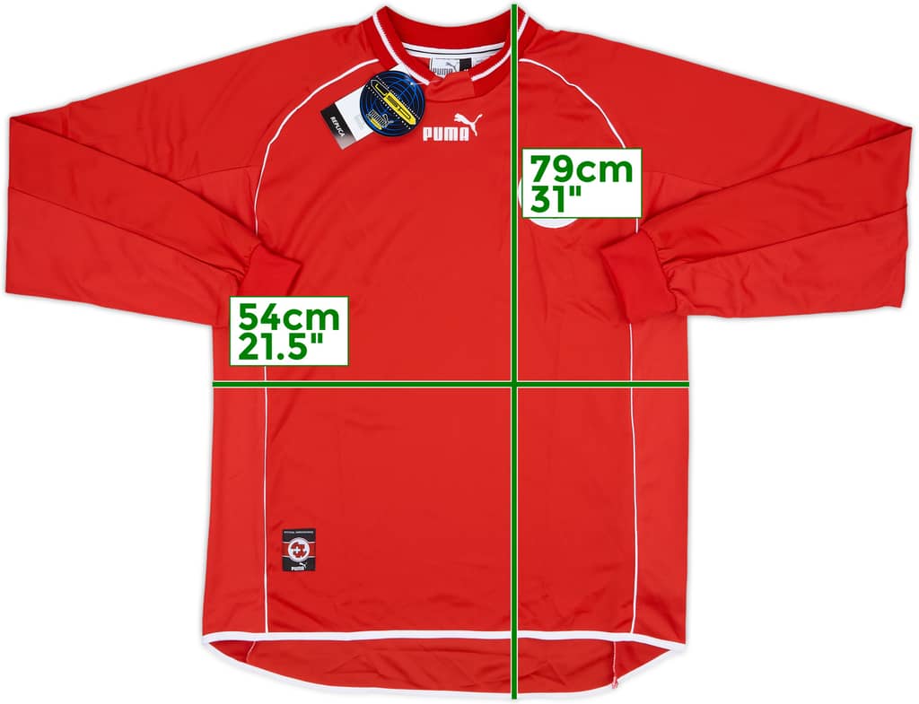 2000-01 Switzerland Home L/S Shirt (M)