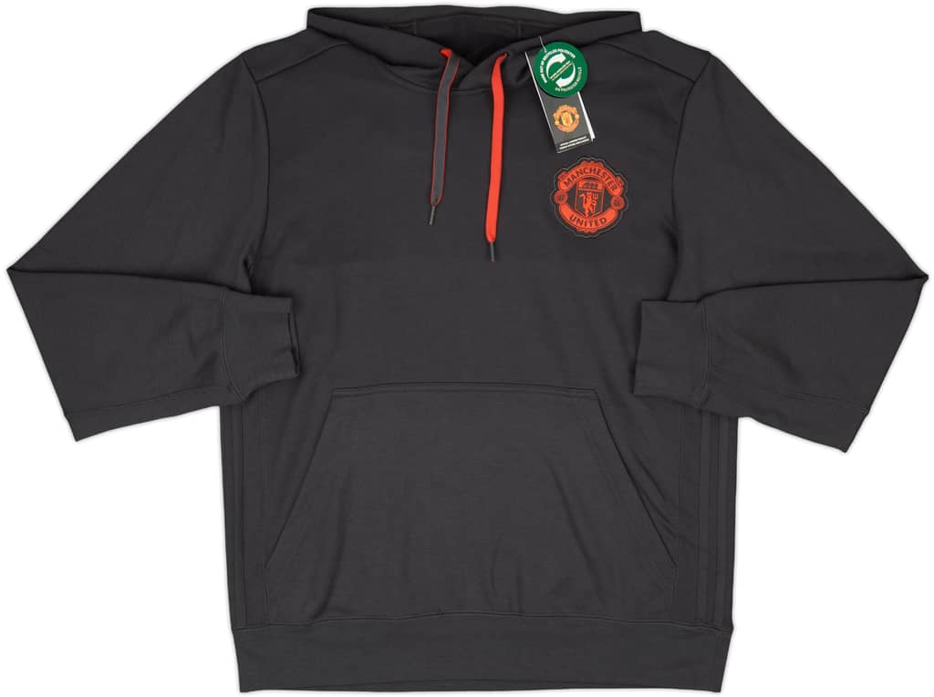 2016-17 Manchester United adidas Hooded Sweat Top (L)