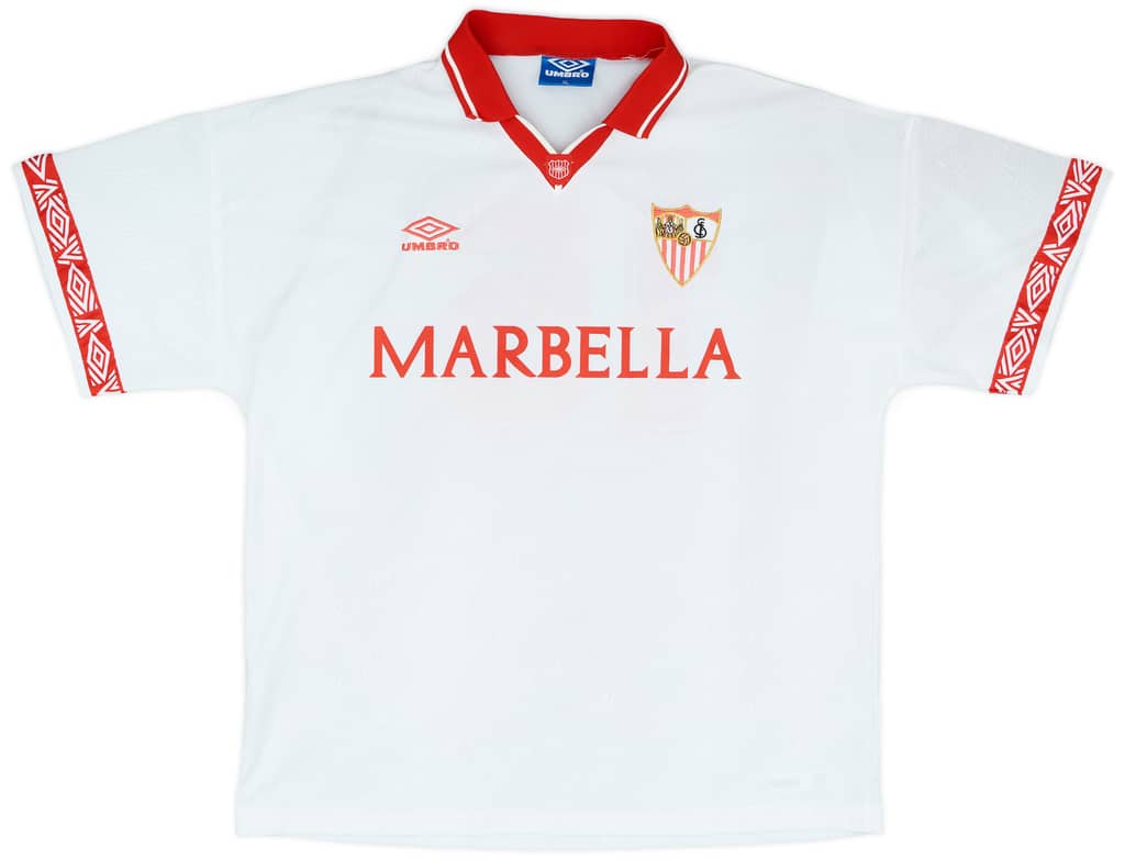 1994-95 Sevilla Match Issue Home Shirt #15