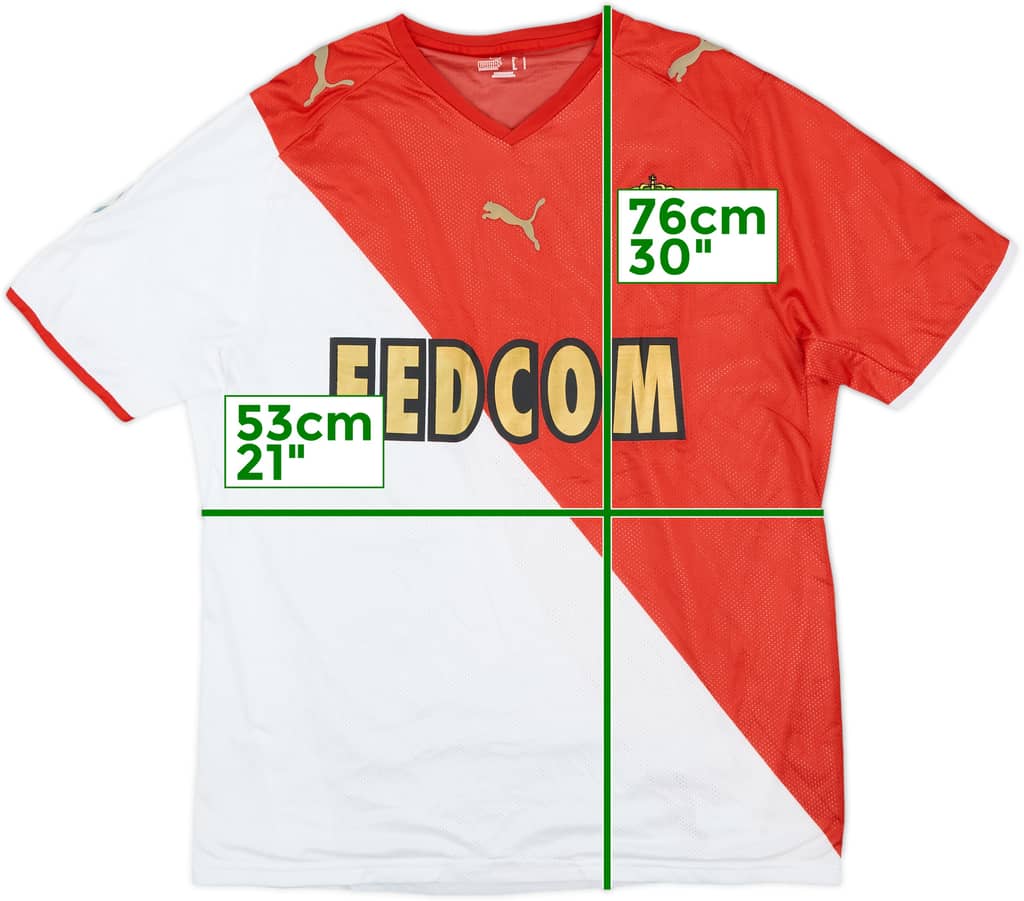 2008-09 Monaco Home Shirt (L)