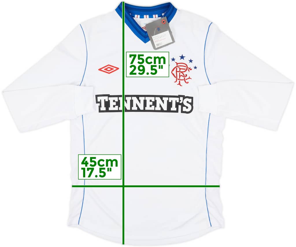 2012-13 Rangers Away L/S Shirt (S)