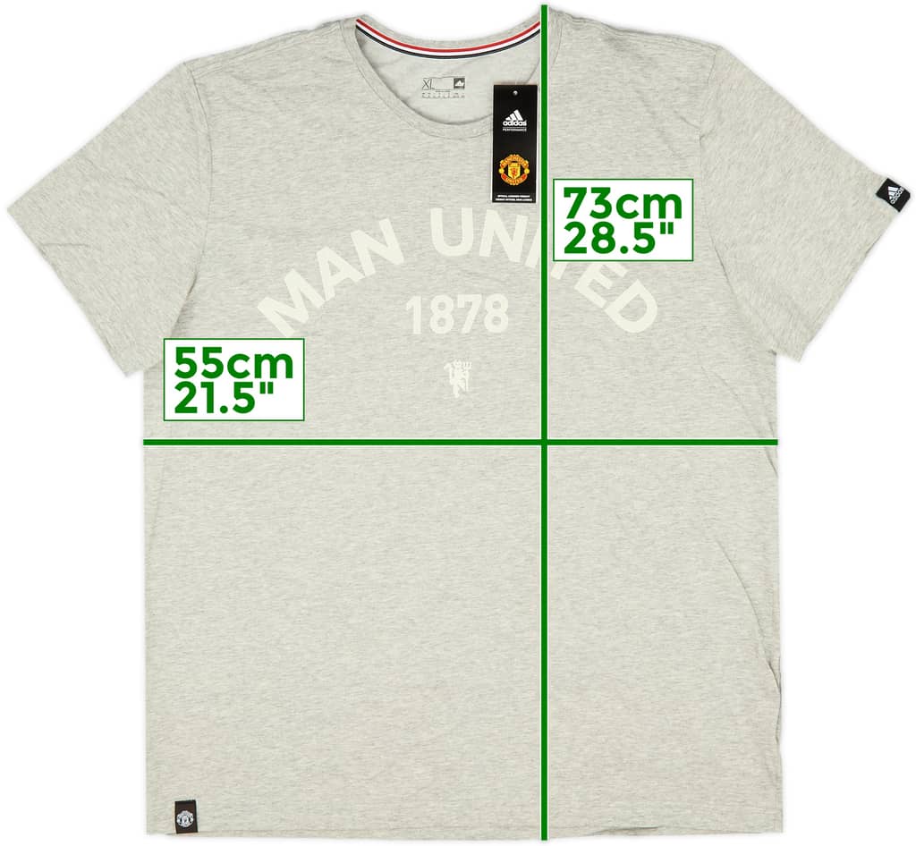 2015-16 Manchester United adidas Cotton Tee (XL)