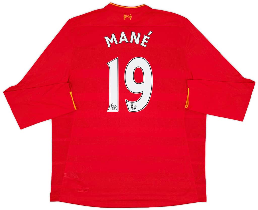 2016-17 Liverpool Home L/S Shirt Mane #19 - 10/10 - (XXL)