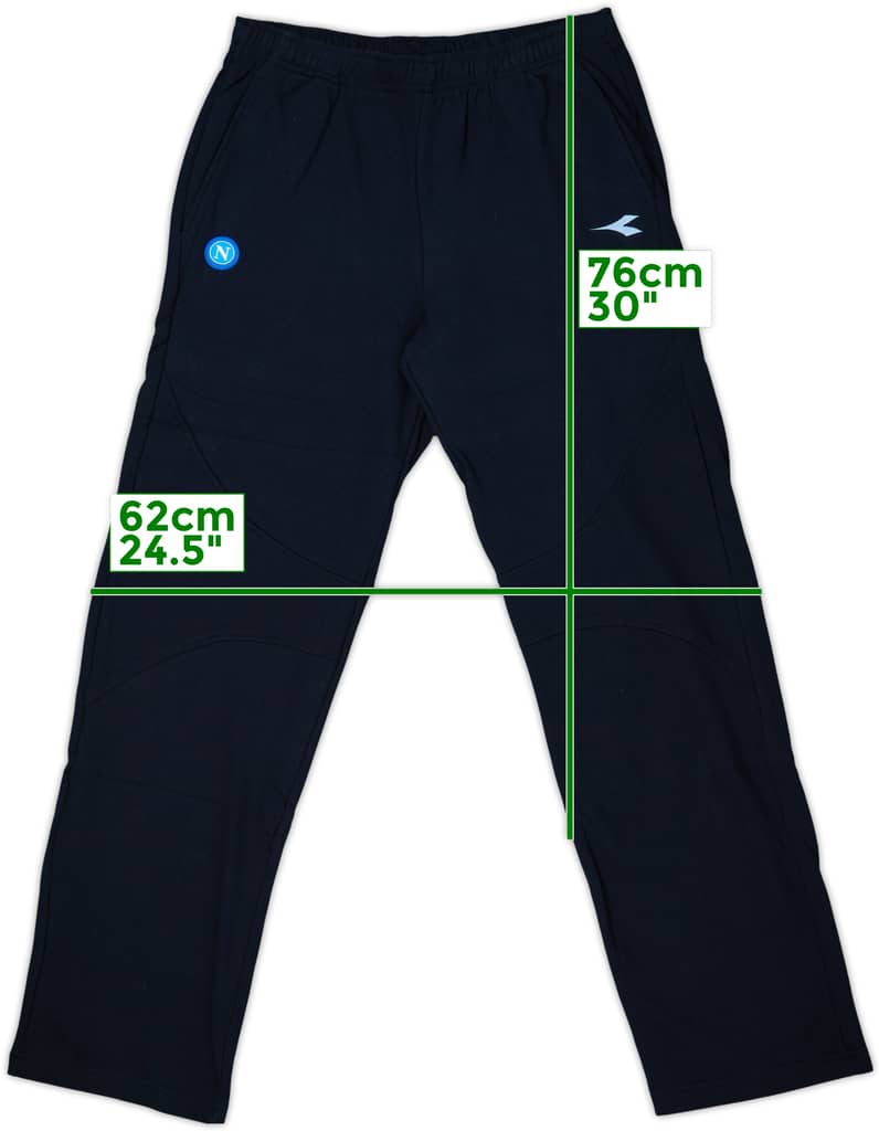 2008-09 Napoli Diadora Track Pants/Bottoms - 10/10 - (L)