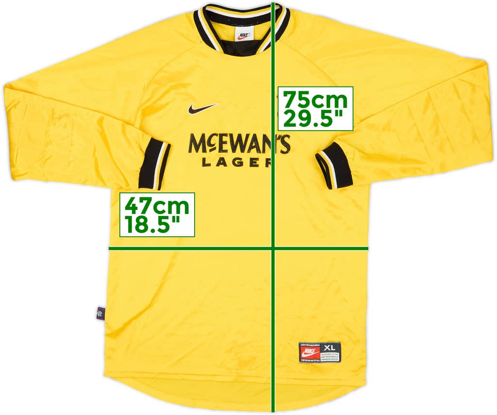 1997-99 Rangers GK Shirt - 7/10 - (XL.Boys)