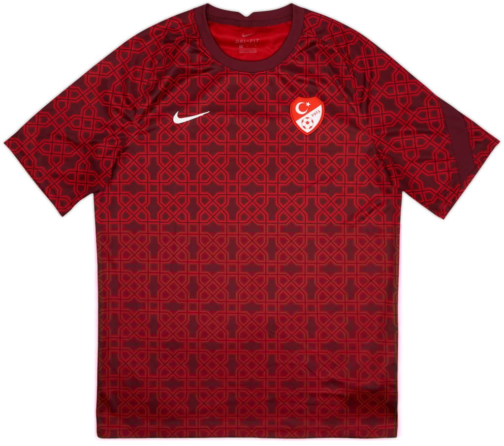 2020-22 Turkey Nike Pre-Match Training Shirt - 10/10 - (L)