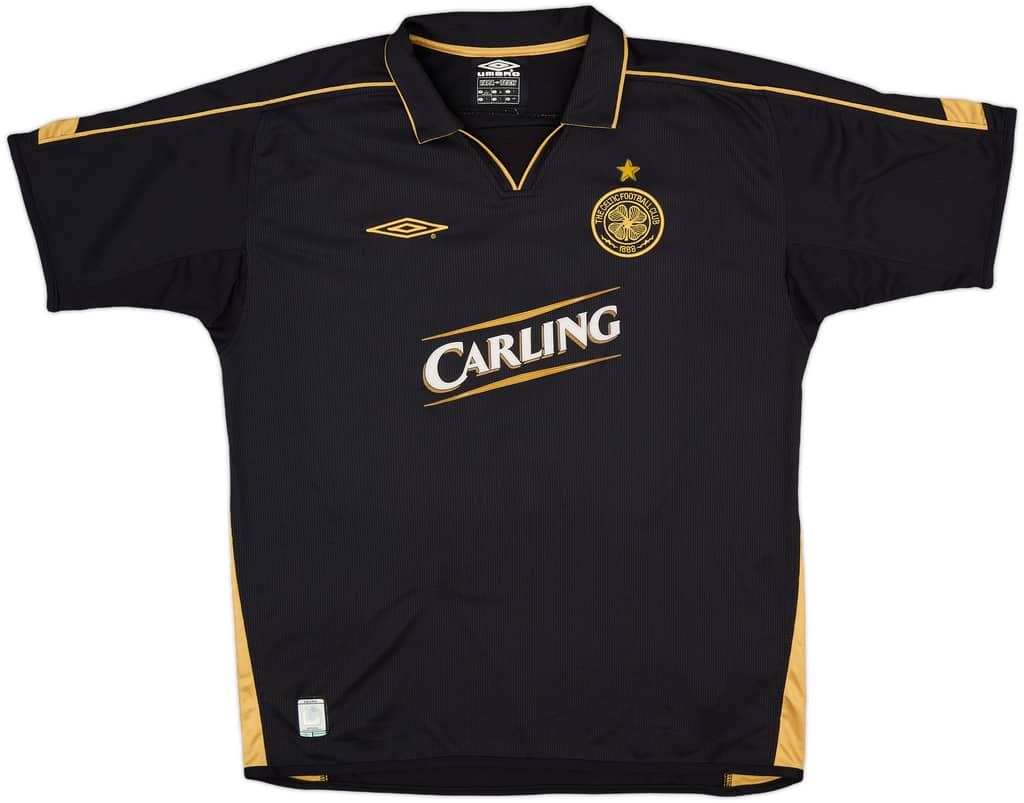 2003-04 Celtic Away Shirt Larsson #7 - 9/10 - (L)