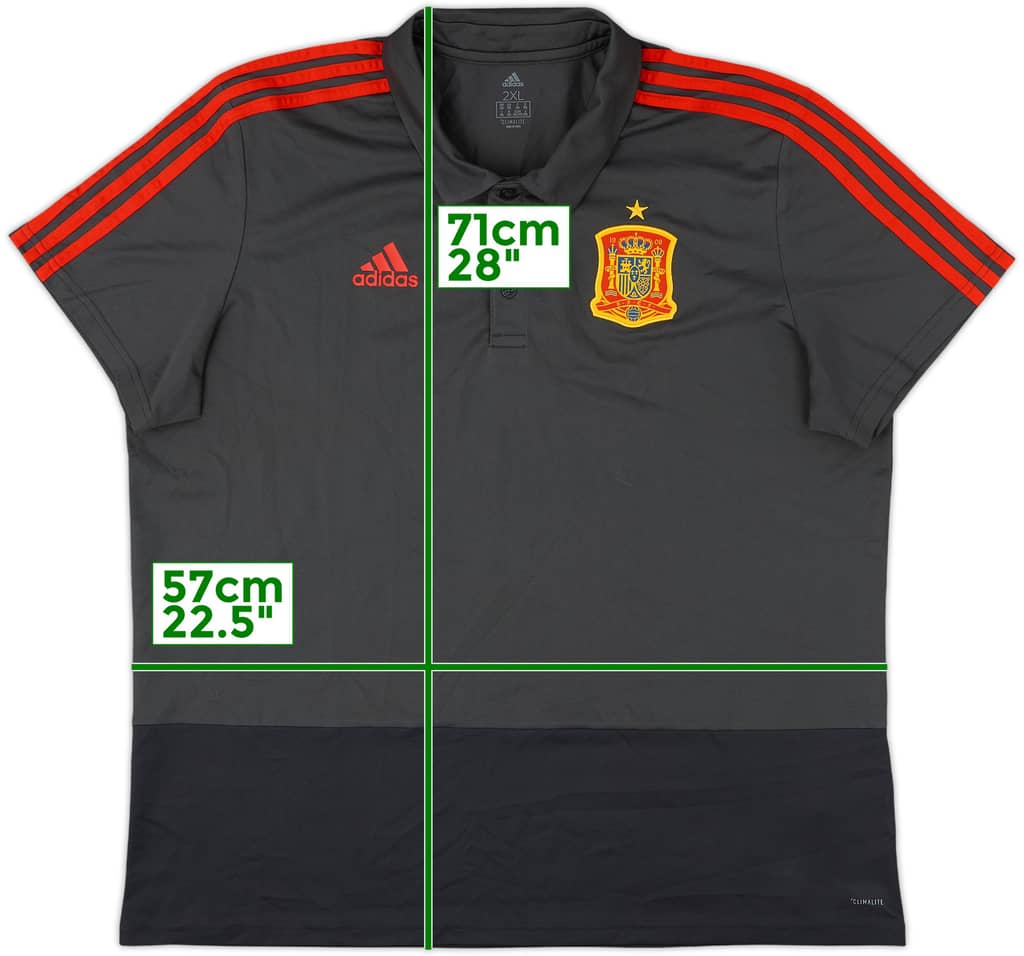 2018-19 Spain adidas Polo Shirt - 9/10 - (XXL)
