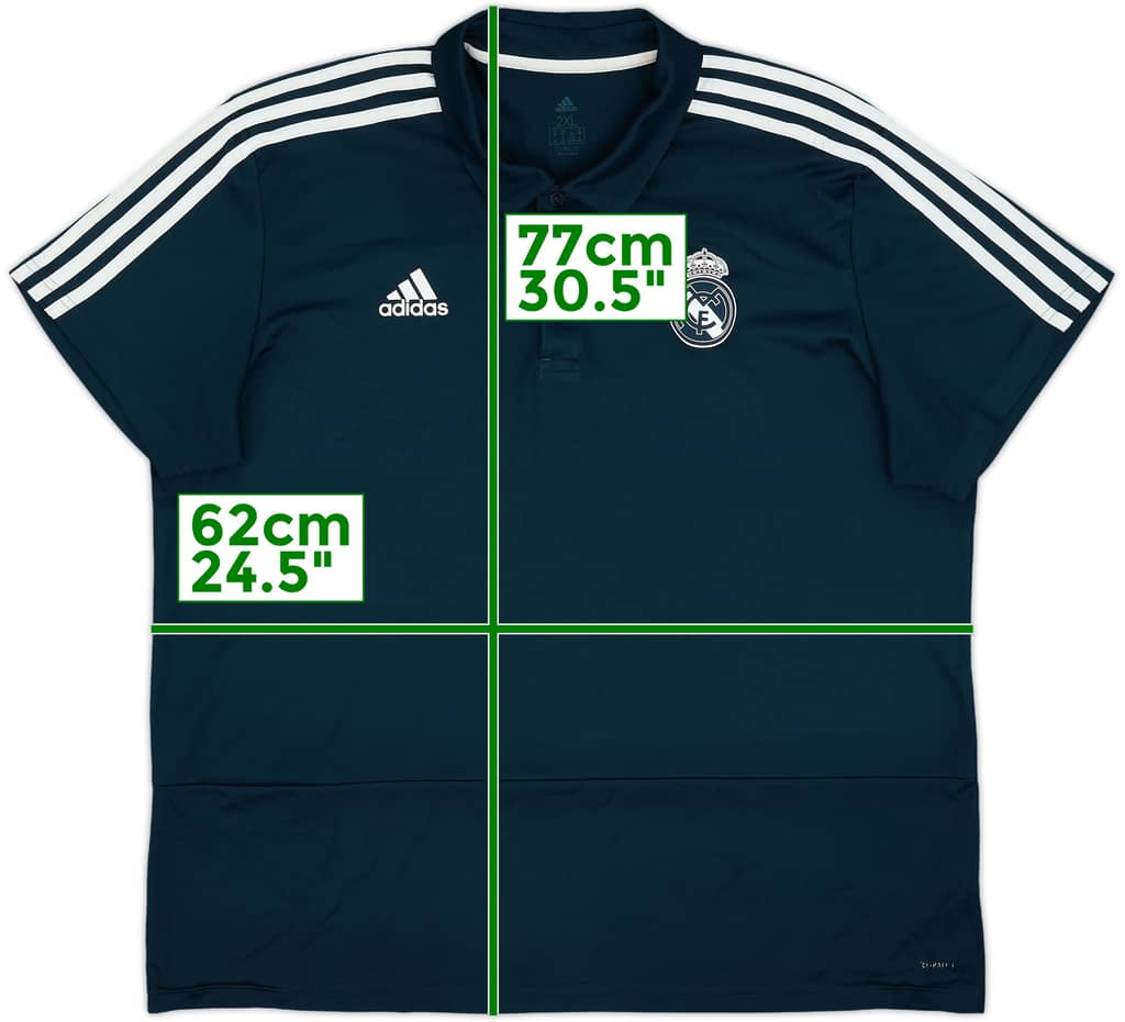 2018-19 Real Madrid adidas Polo Shirt - 8/10 - (XXL)
