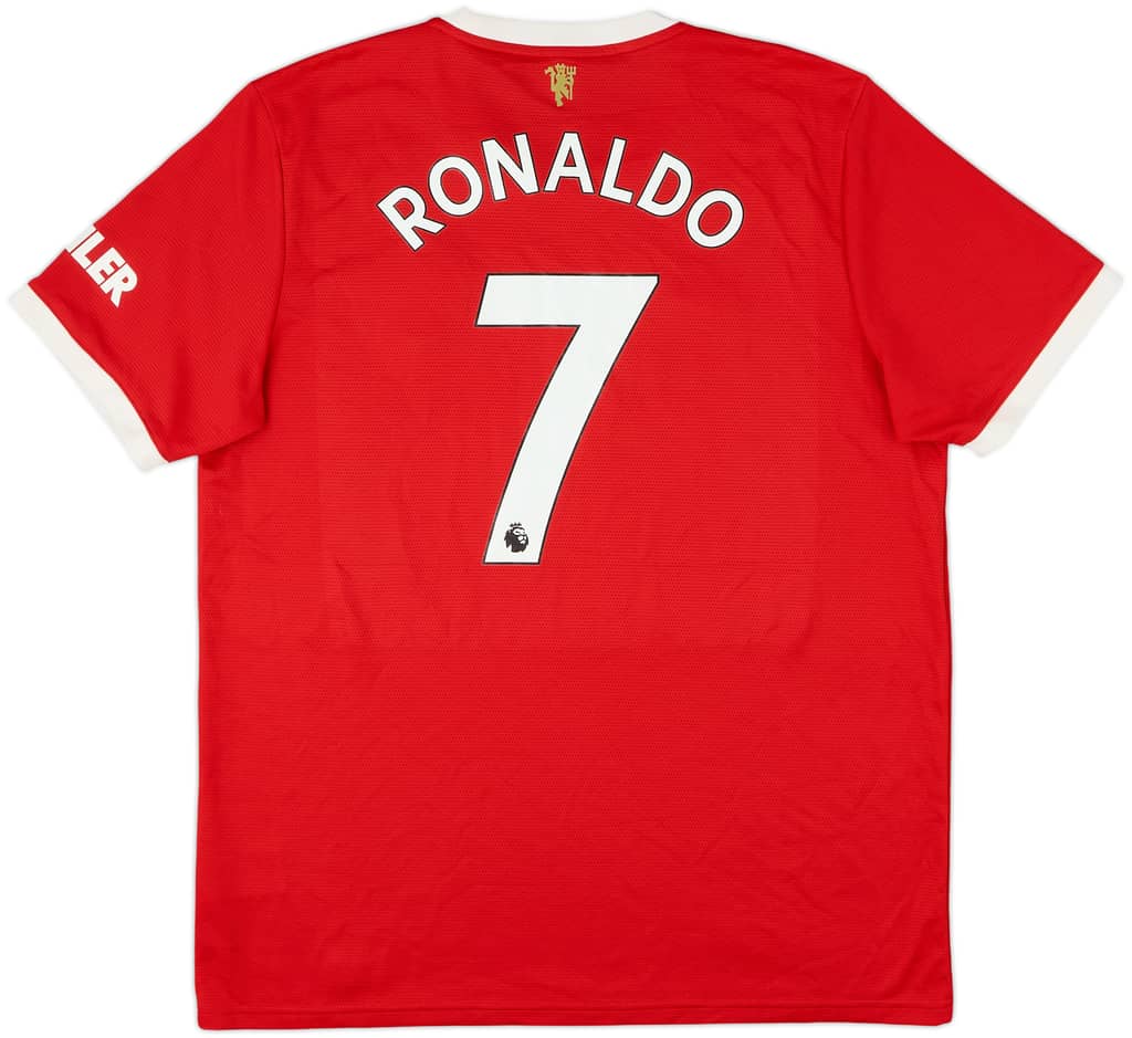 2021-22 Manchester United Home Shirt Ronaldo #7 - 8/10 - (XL)