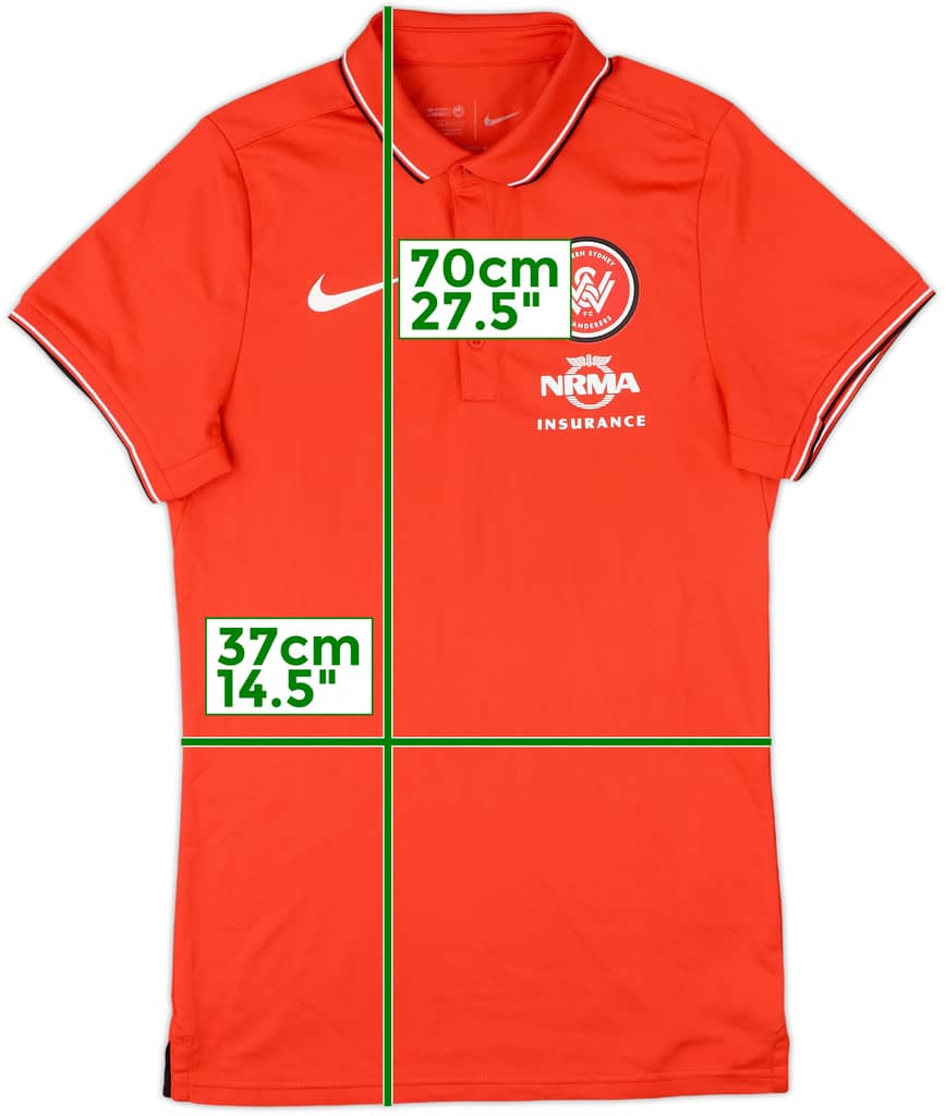 2015-16 Western Sydney Wanderers Nike Polo Shirt - 8/10 - (XS)