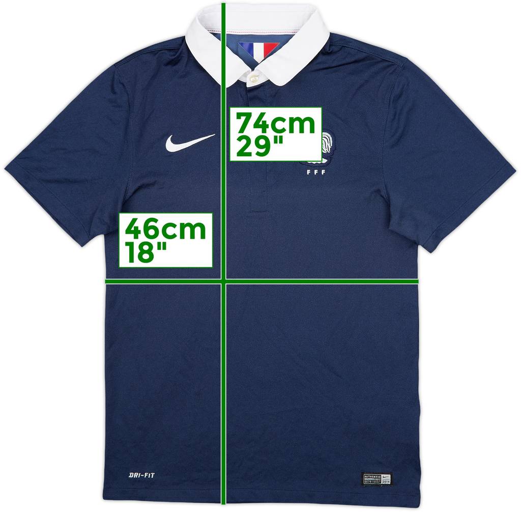 2014-15 France Home Shirt - 9/10 - (S)