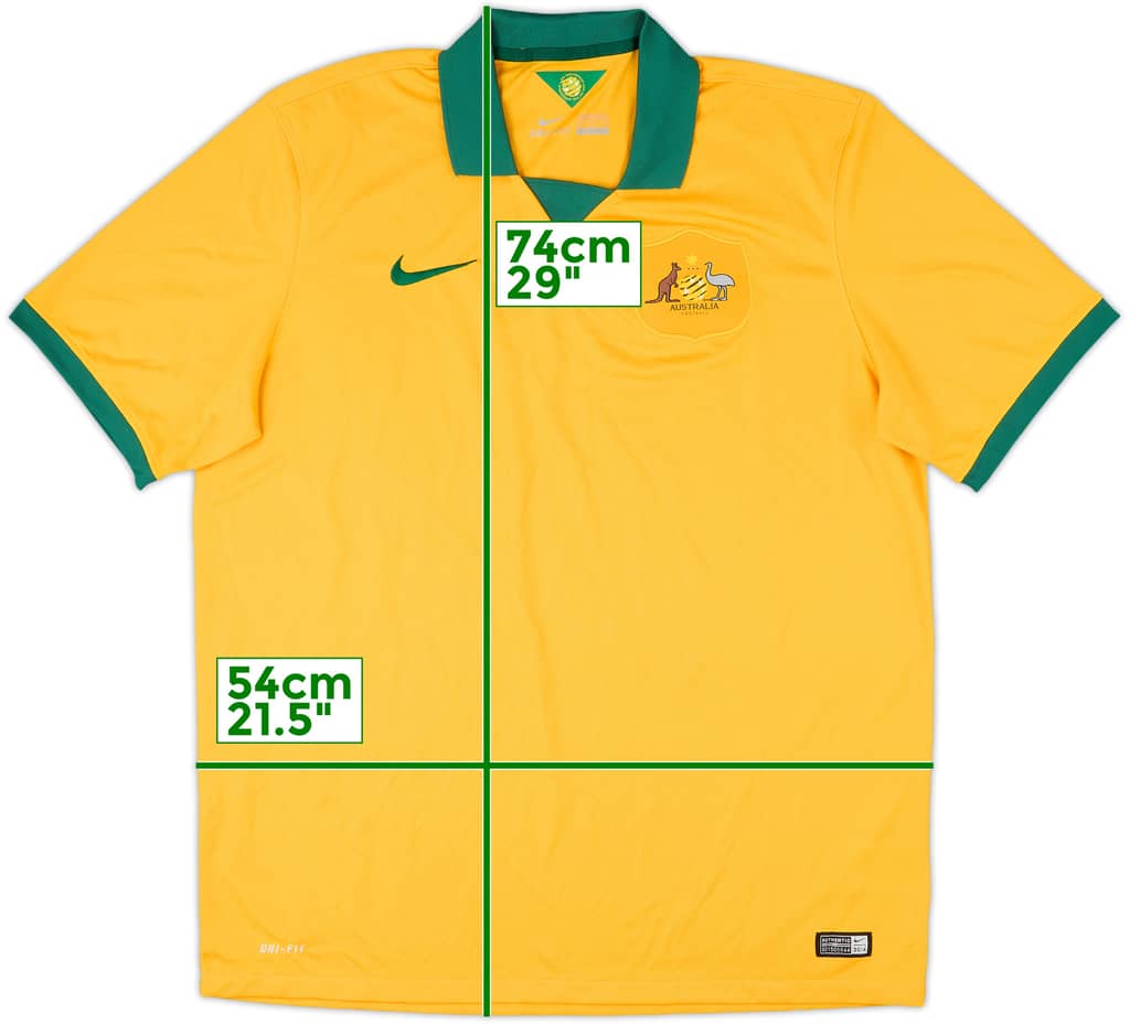 2014-15 Australia Home Shirt - 9/10 - (XL)