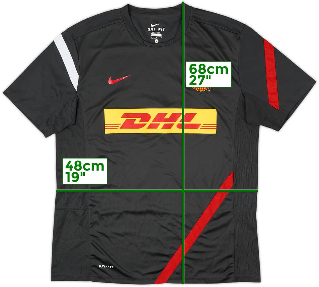 2011-12 Manchester United Nike Training Shirt - 9/10 - (L)