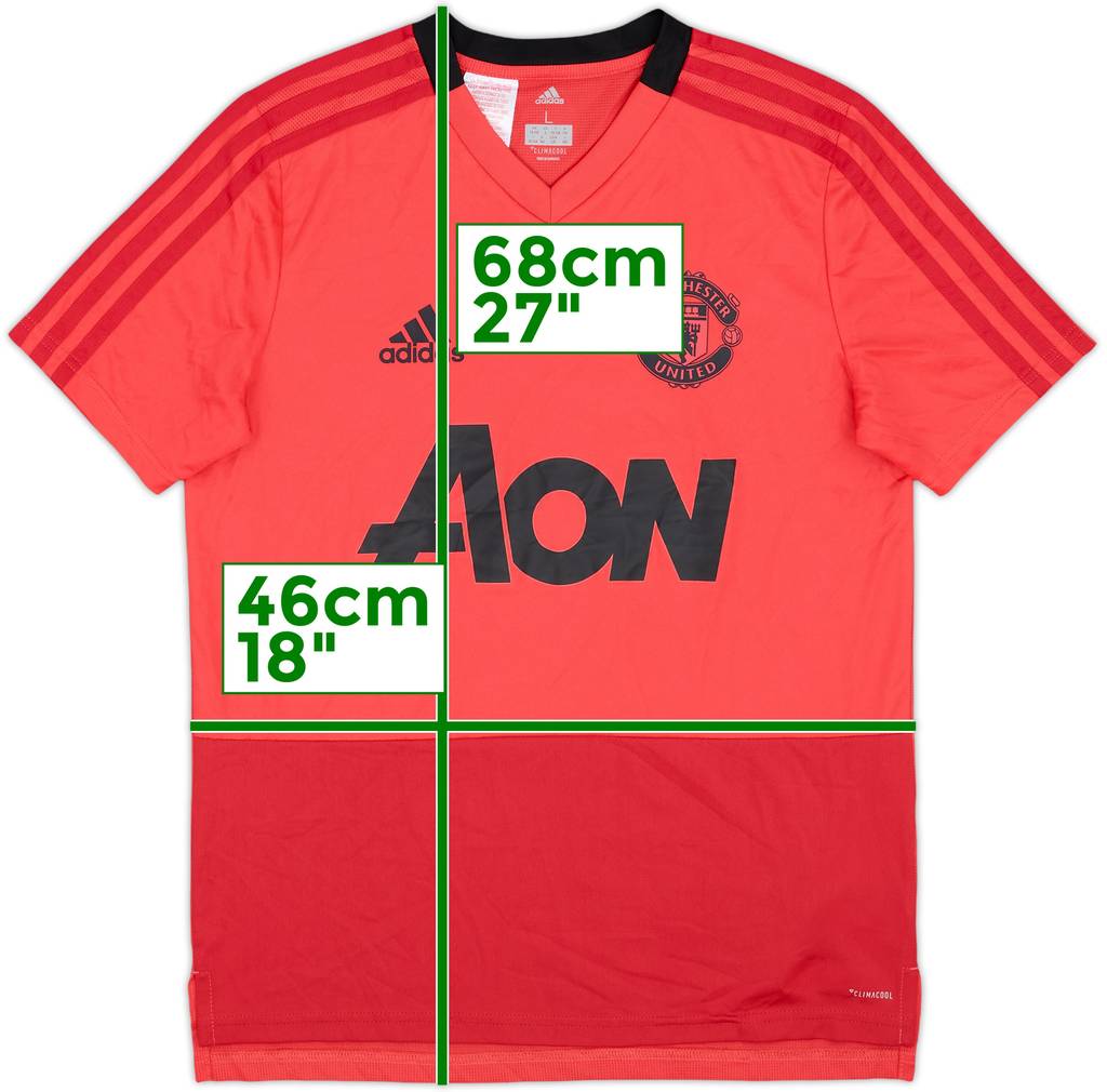 2018-19 Manchester United adidas Training Shirt - 9/10 - (L.Boys)